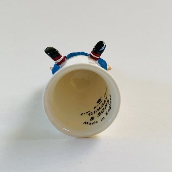 Thimble Raggedy Ann Fine bone Chine Gimbel and Sons Made in England Collectible - Picture 7 of 8